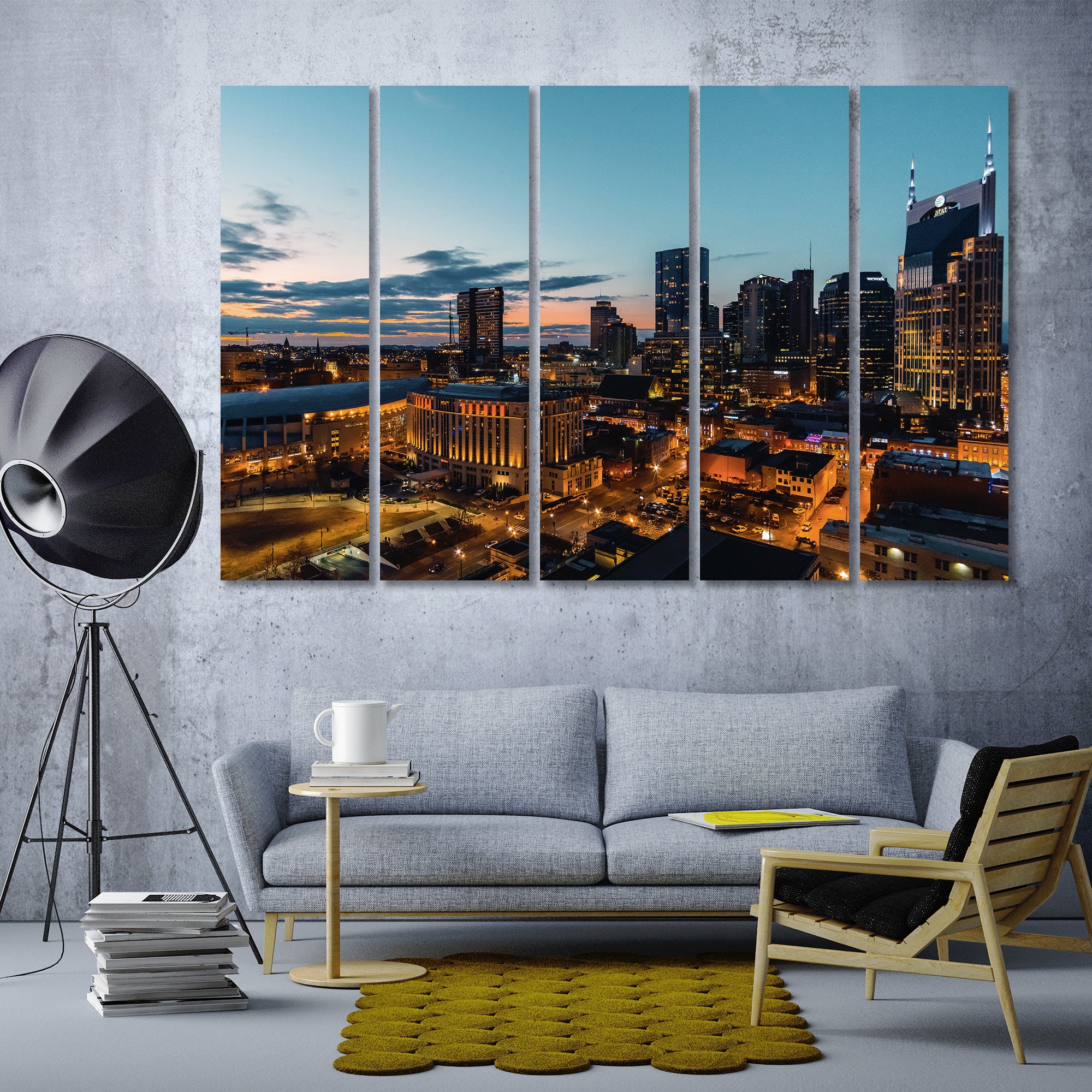 Nashville Canvas Wall Decor Art Nashville Large Wall Art Sale | Etsy