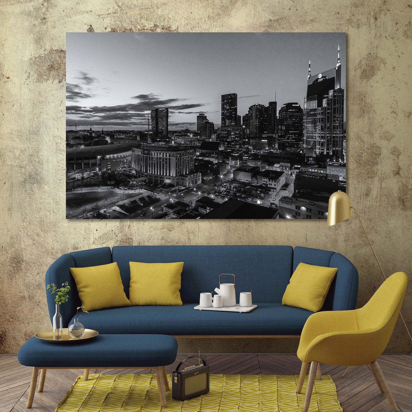Nashville Canvas Wall Decor Art Nashville Large Wall Art Sale Etsy