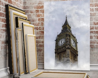 Canvas Art of Big Ben Tower, London City wall decor for home, Big Ben Tower print canvas, Architecture of London photo print