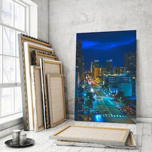 Canvas print of San Diego City, East Village wall art, United States home art, San Diego cityscape wall art, San Diego modern decor
