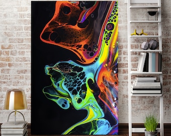 Abstract Wall Art Print for Colorful Contemporary Rooms