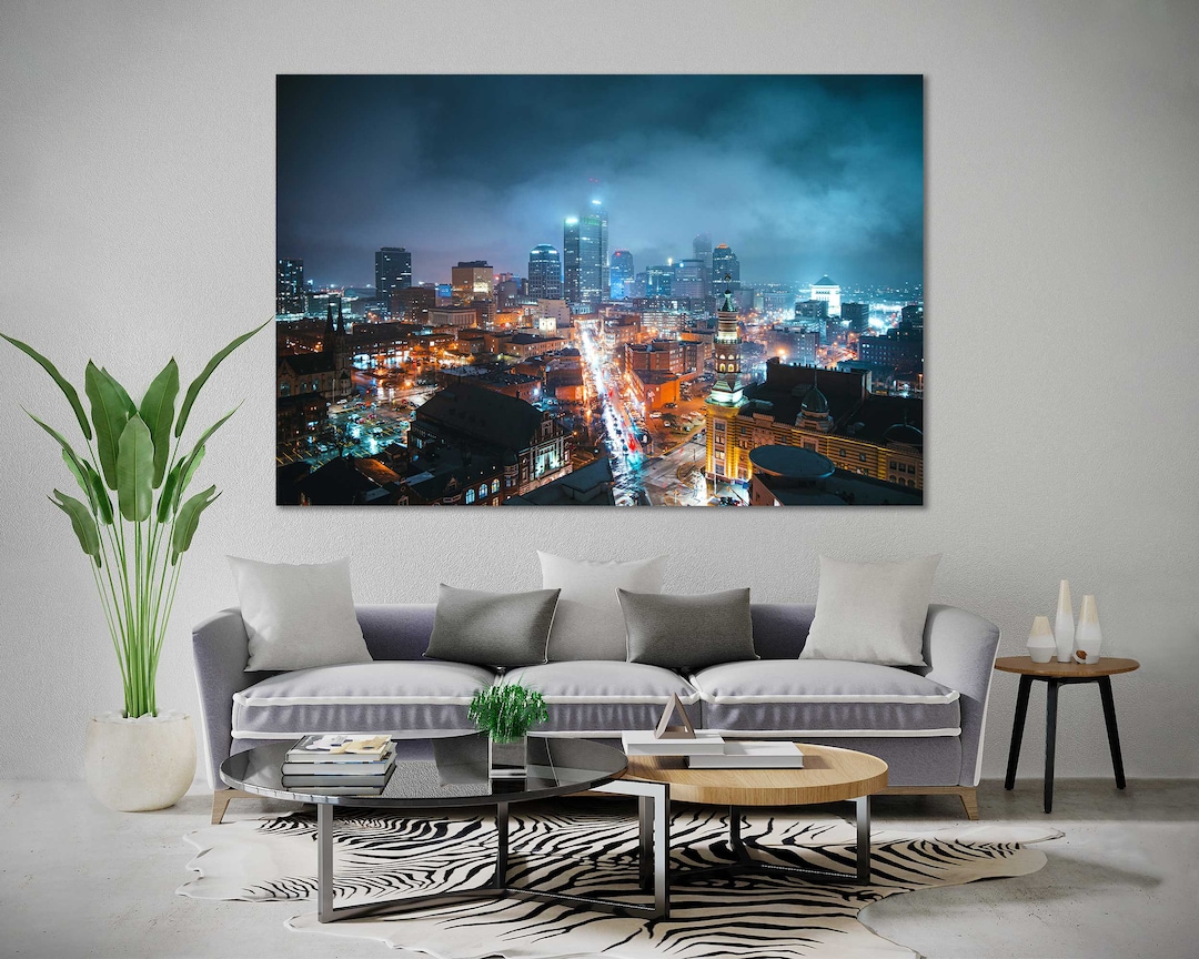 Indianapolis Art Decor, Indiana Wall Art Print on Canvas, Indianapolis