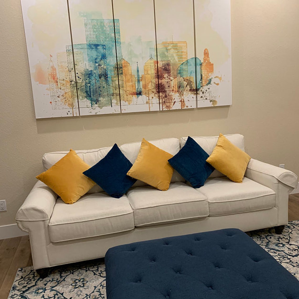 Naples Florida Watercolor Canvas Print Wall Art Naples Florida | Etsy