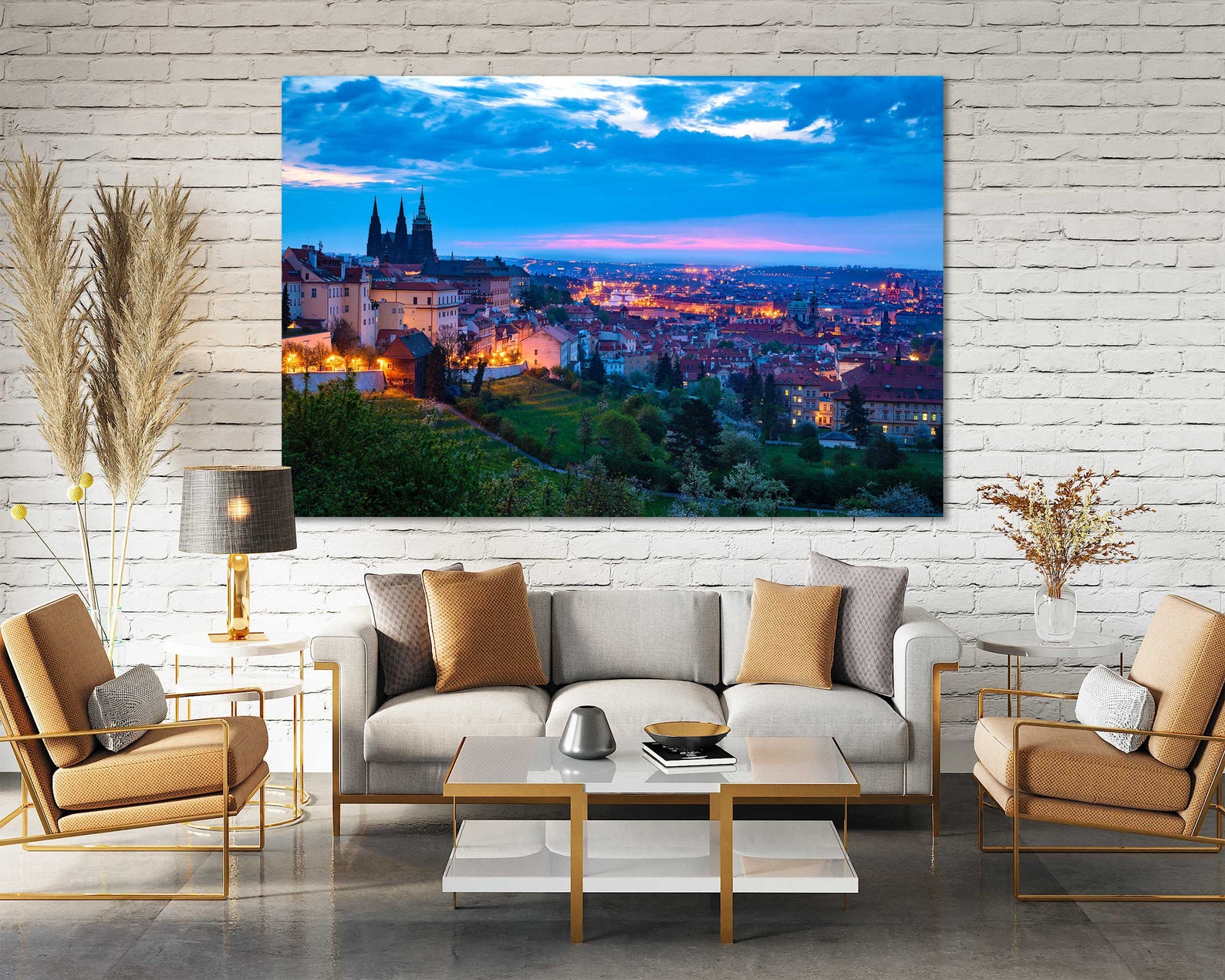 Prague Large Canvas Print Wall Art Prague Wall Art Czech Etsy