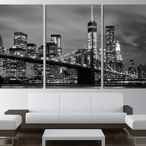 New York Wall Art Print Set Set of 3 Prints Black and White | Etsy
