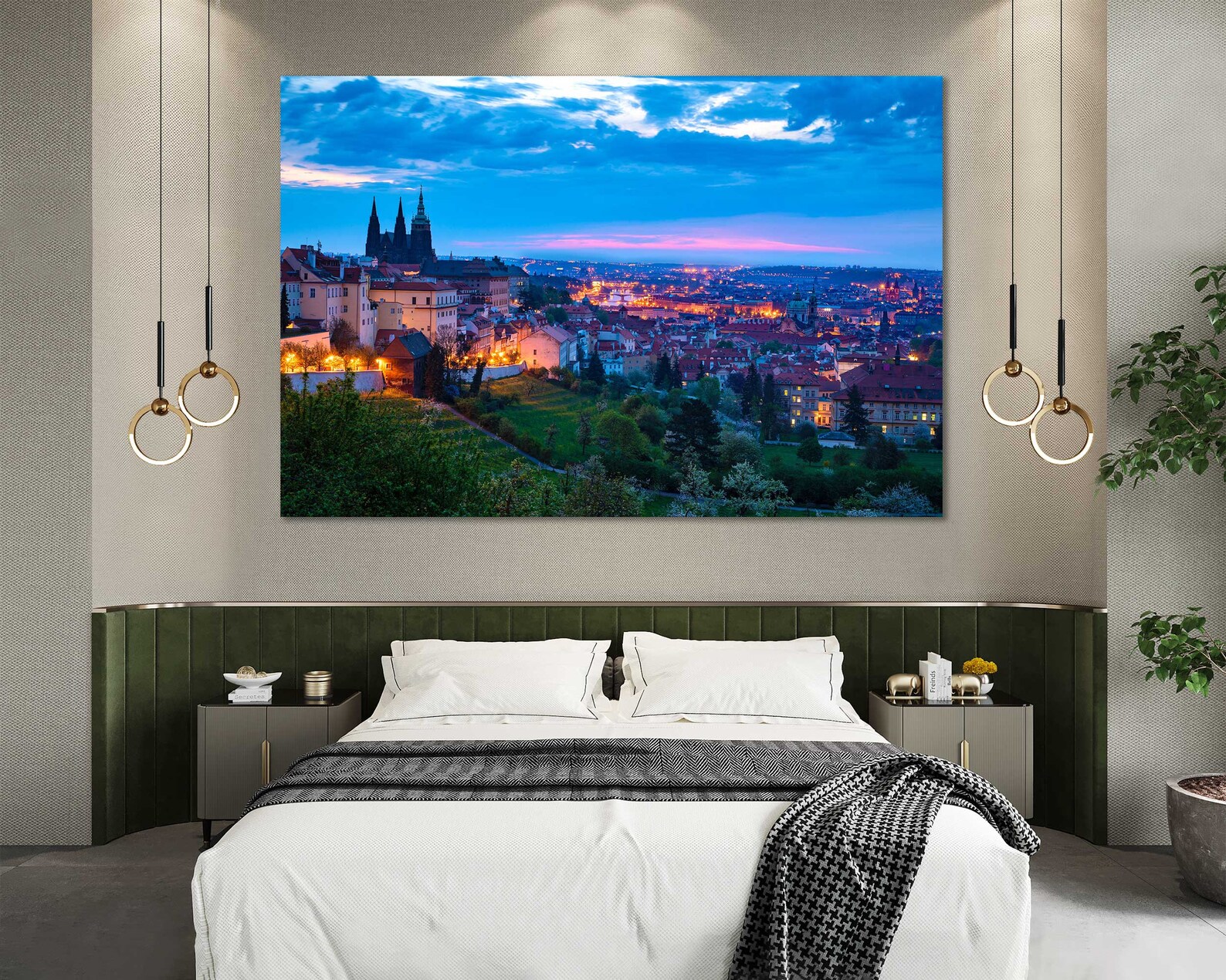 Prague Large Canvas Print Wall Art Prague Wall Art Czech Etsy