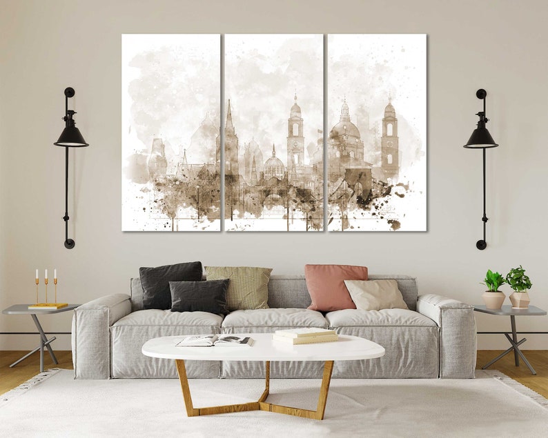 Budapest Watercolor Canvas Prints Wall Art Budapest Artwork Living Room Wall Art Budapest Bedroom Wall Art Sale Modern Style Canvas Set image 9