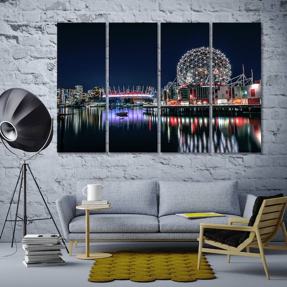 Vancouver Canvas Art Canada Vancouver Wall Art Vancouver Etsy