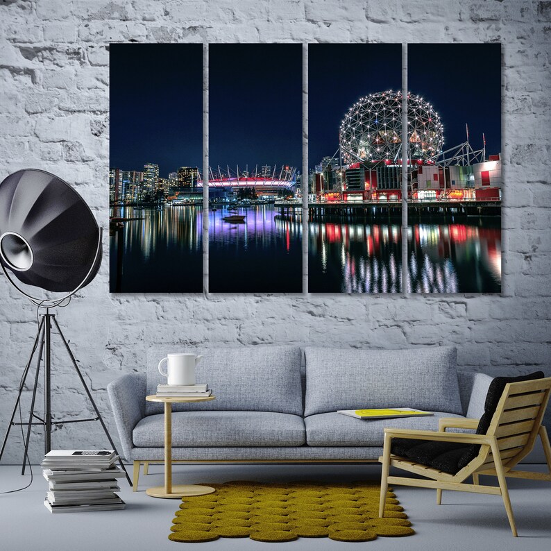 Vancouver Canvas Art Canada Vancouver Wall Art Vancouver Etsy