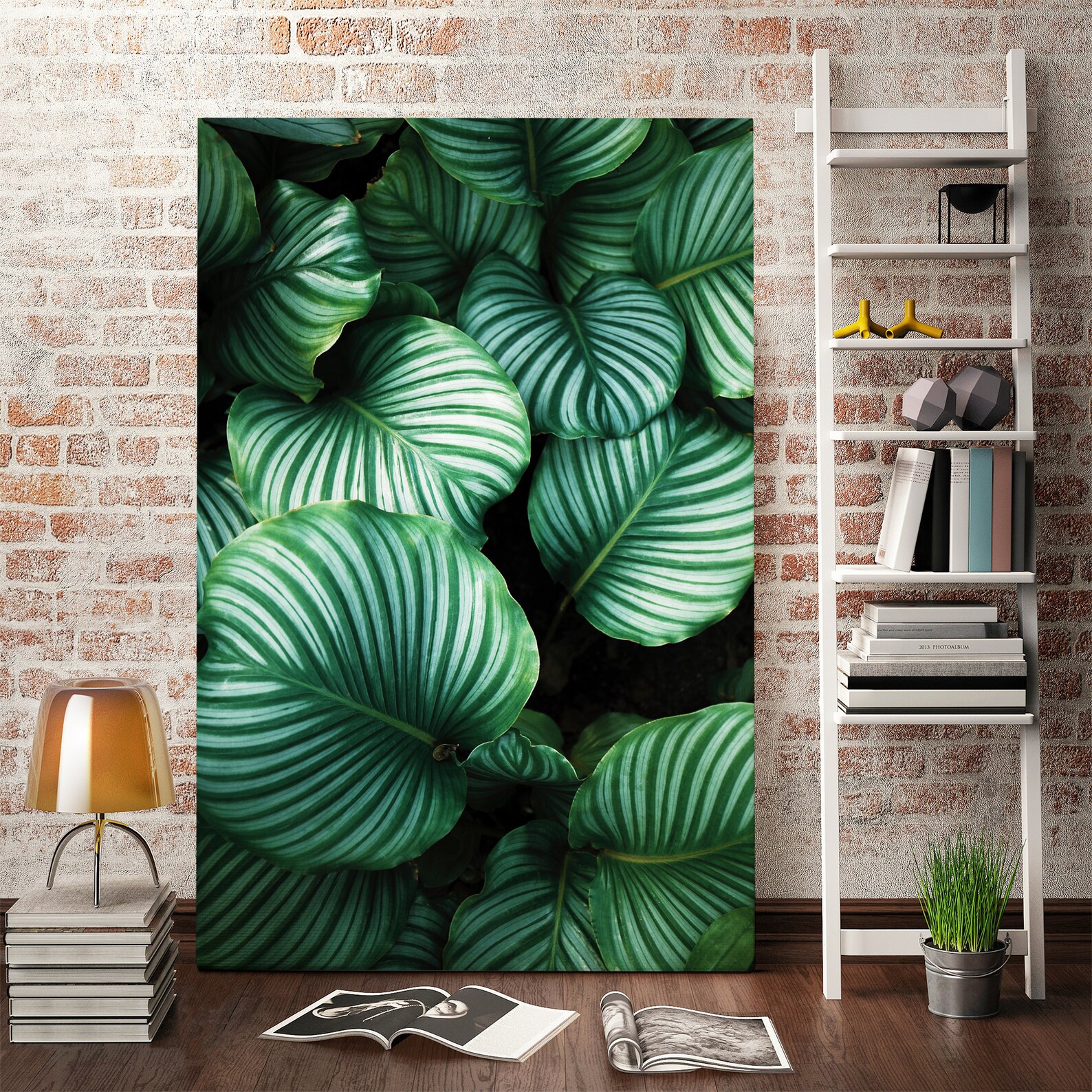 Plants Print on Canvas Art Etsy