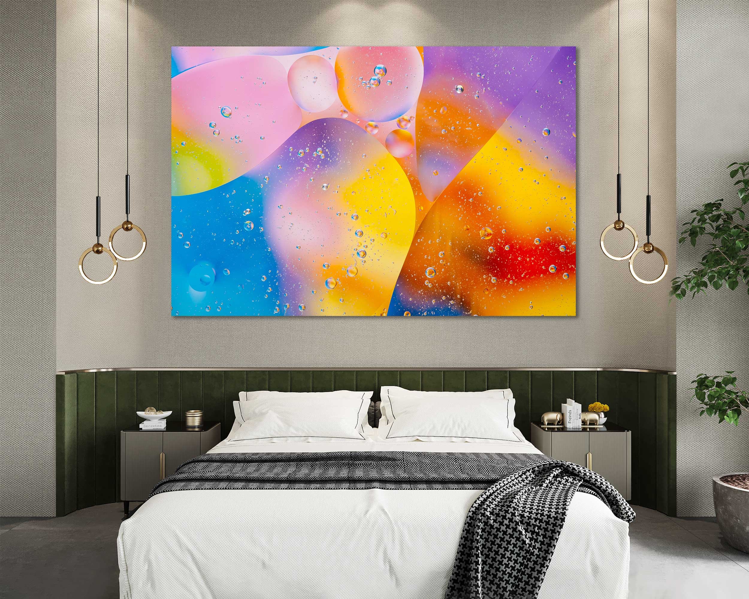 Canvas Set of Abstract Artwork Colour modern abstract | Etsy