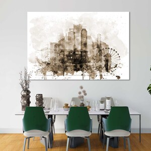 Singapore Watercolor Canvas Prints Wall Art World Famous Canvas Picture Living Room Decor Bedrooms Aquarelle Paintings Home Decoration image 9