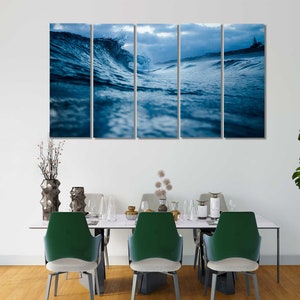 Waves Large Wall Art Canvas Print Waves Extra Large Waves Art Waves Canvas Waves Wall Art Waves Print Waves Poster Waves Photo Ocean Waves