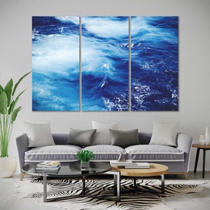 Waves Large Wall Art Canvas Print Waves Extra Large Waves Art Waves Canvas Waves Wall Art Waves Print Waves Poster Waves Photo Ocean Waves