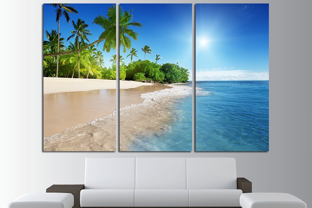 Ocean Canvas Wall Decor Ocean View Large Wall Art Canvas Print Etsy