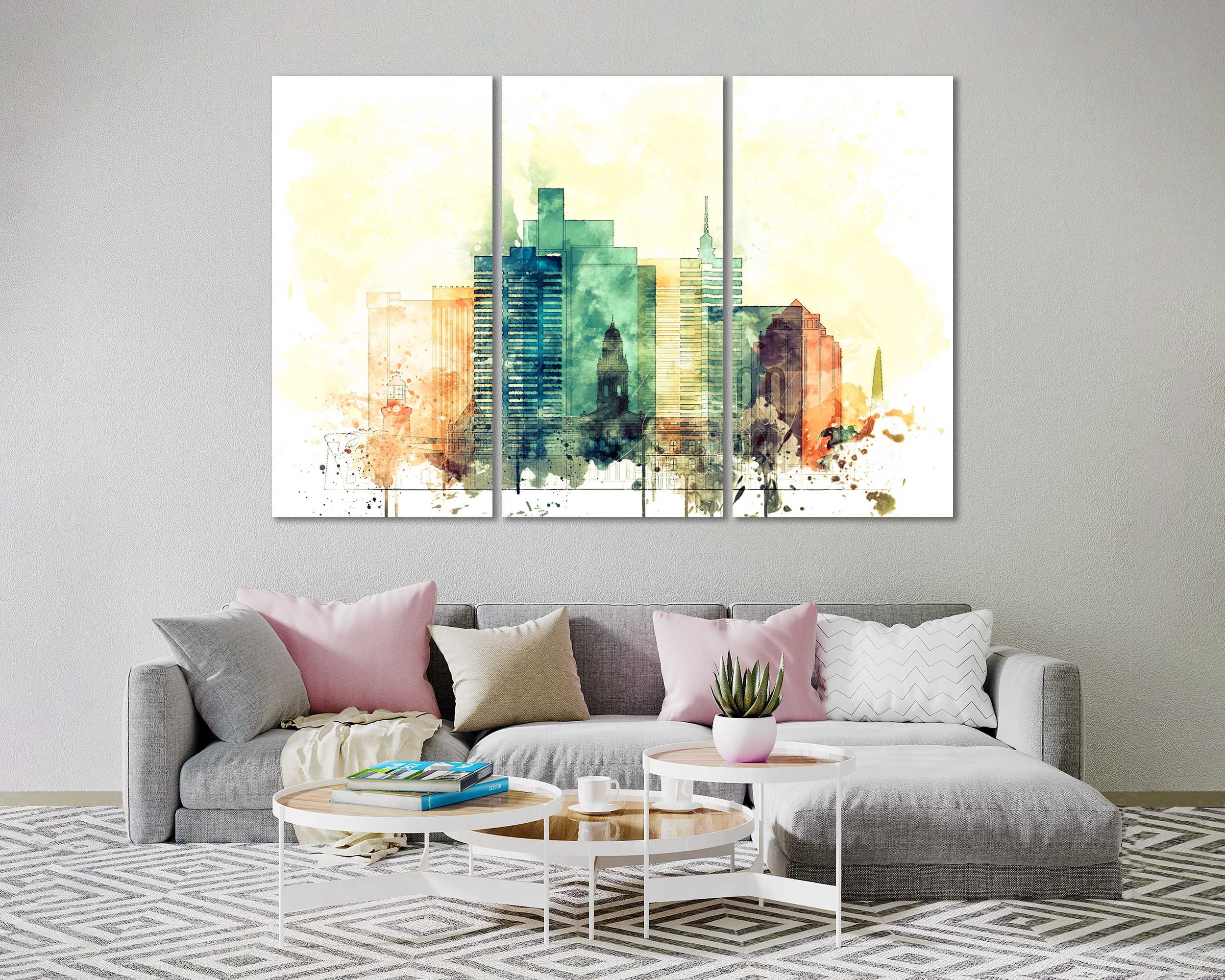 Cape Town Framed Watercolor Canvas Prints Wall Art Cape Town Etsy