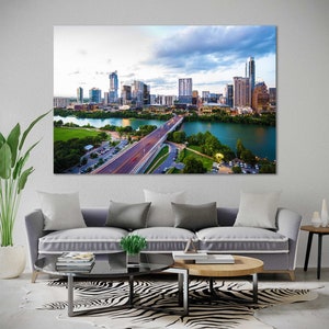 Canvas Set of Austin City, Austin Wall Art, Austin home decor, Austin extra large canvas print, Austin multi panels set, Austin poster print