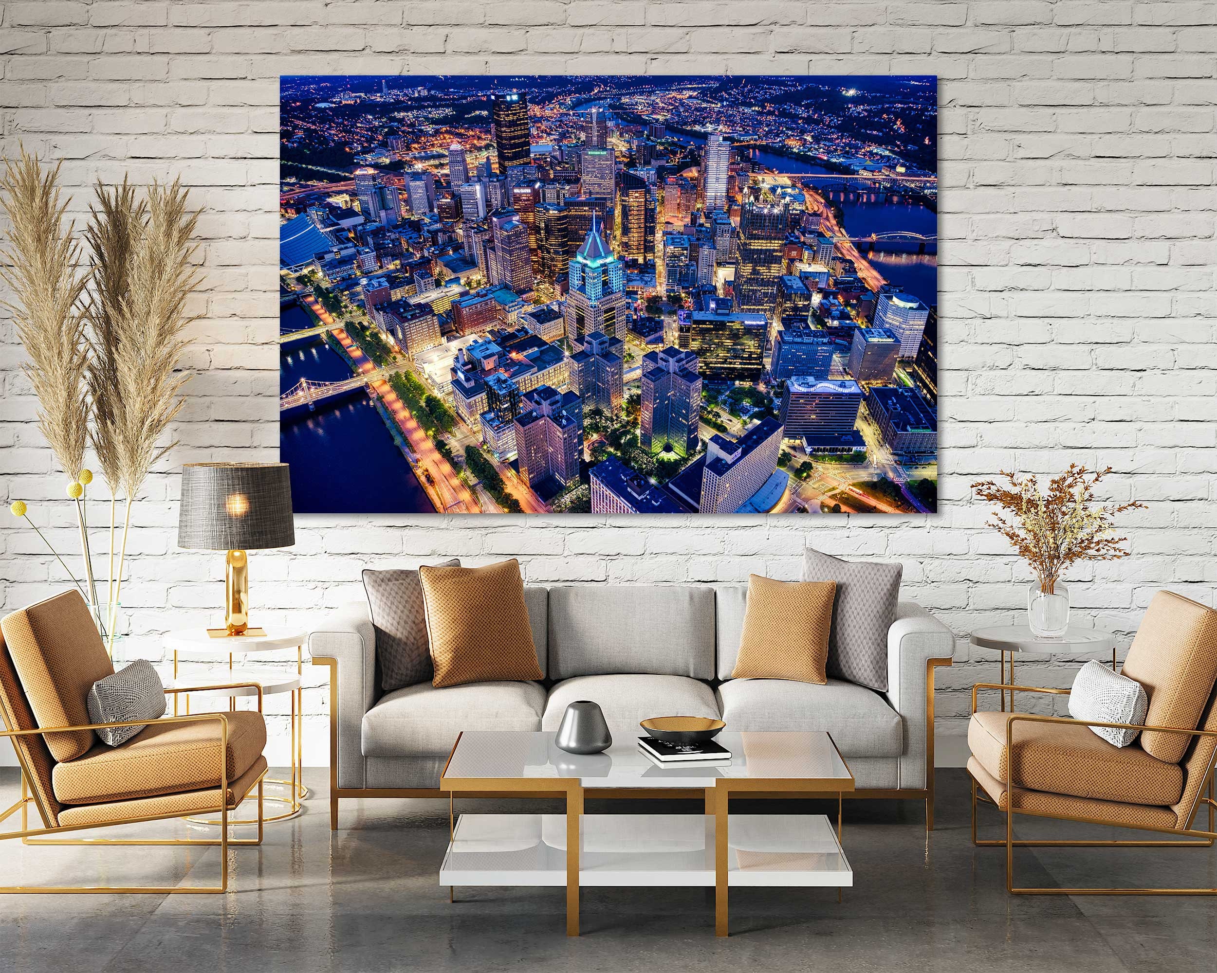 Pittsburgh Wall Art for Living Room Pittsburgh Artwork for Etsy