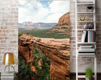Sedona Canvas Print, Devil's Bridge Landscape Wall Art for Home Decor