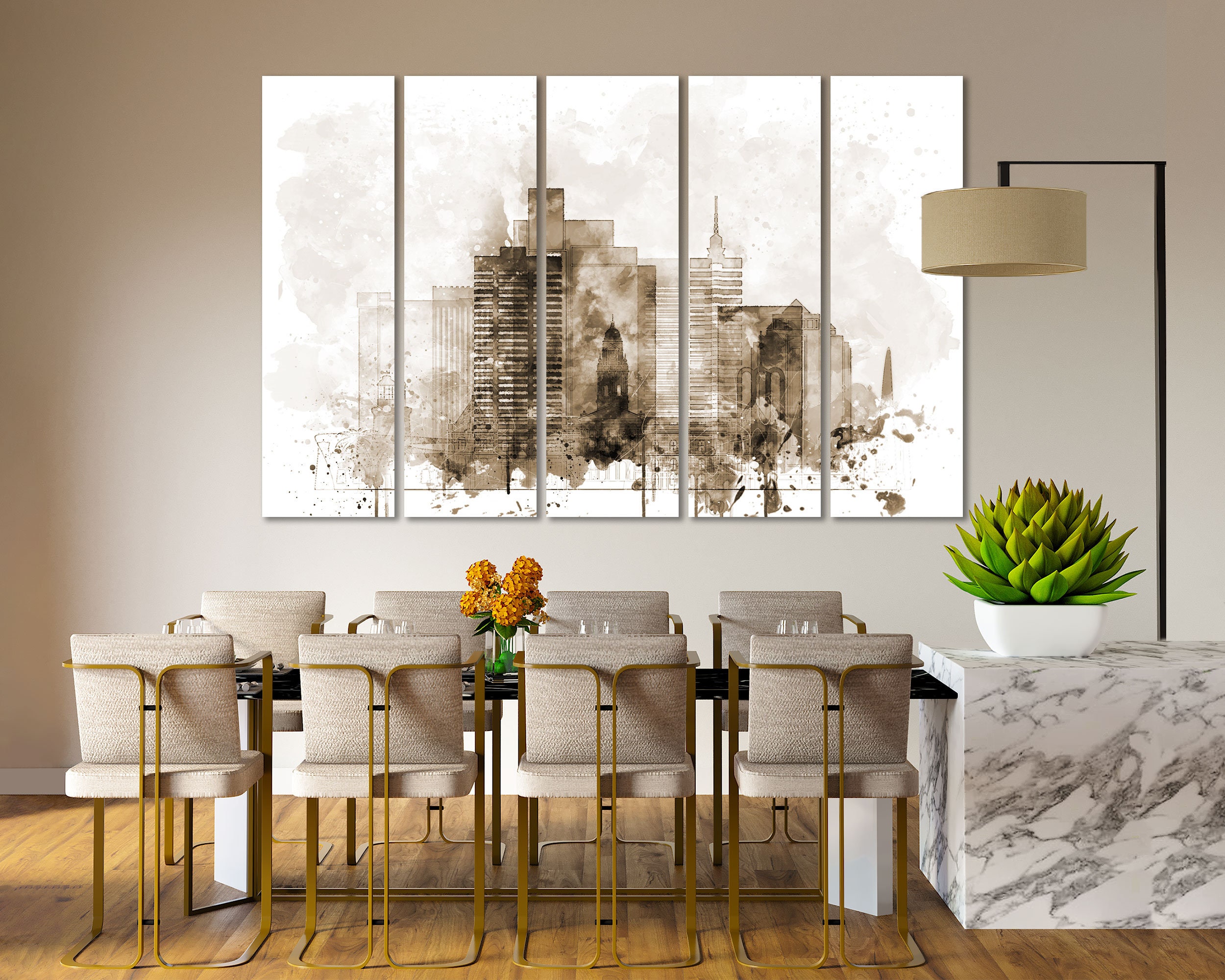 Cape Town Framed Watercolor Canvas Prints Wall Art Cape Town Etsy