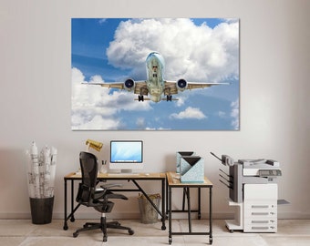 Canvas Set of Airplane Aircraft Wall Decor Airplane Wall Painting Plane Large Wall Decor Logistic Transport Stylish Home Decor Plane Print