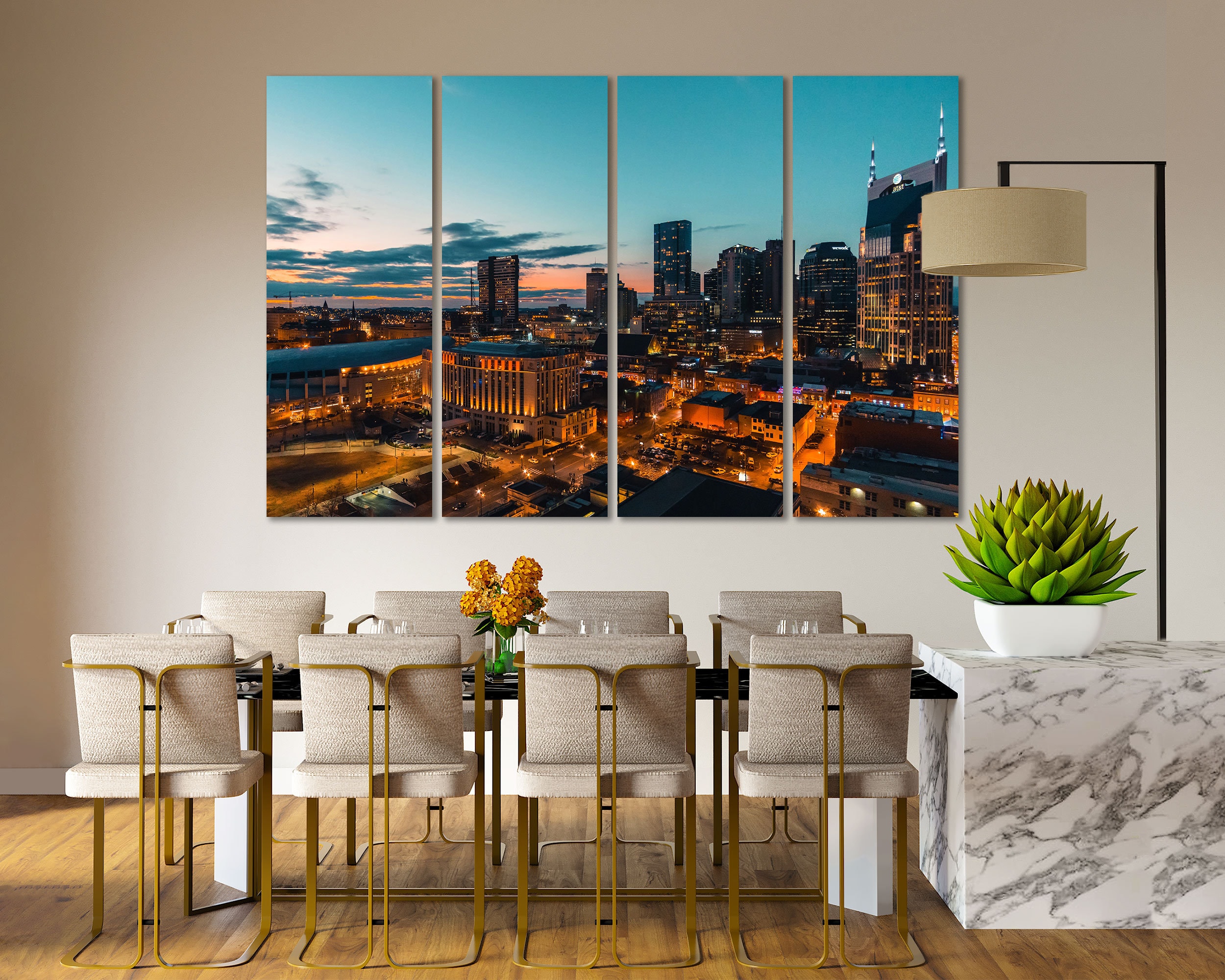 Nashville Canvas Wall Decor Art Nashville Large Wall Art Sale Etsy