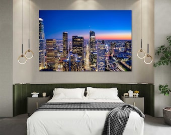 Los Angeles decor for wall, Los Angeles art for home, Los Angeles print on canvas, Los Angeles design art for room, Los Angeles popular art