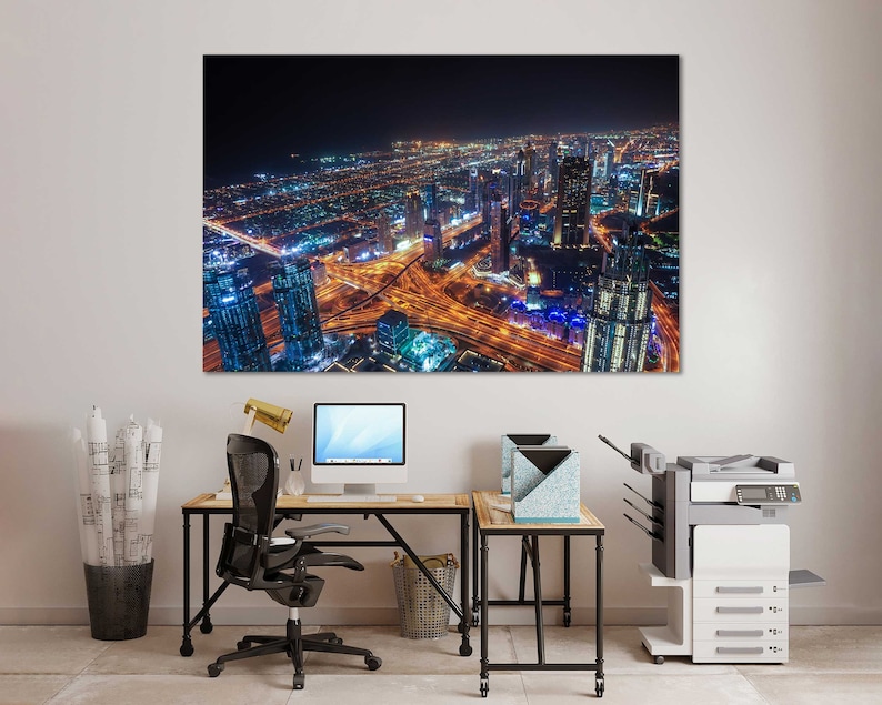Canvas Set of Dubai United Arab Emirates Wall Art Decoration Etsy