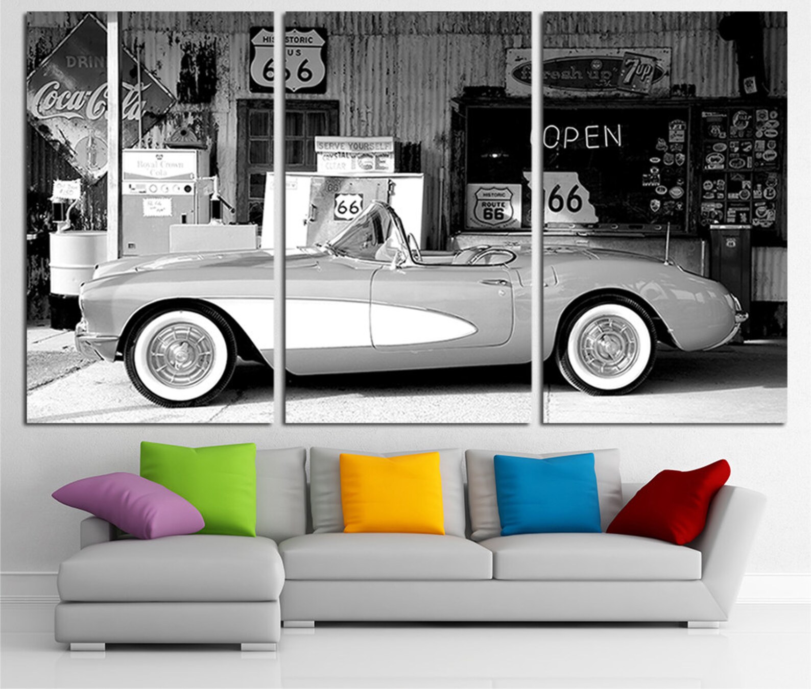 Old Cars Wall Art Old Mobile Poster Vintage Cars Canvas Wall | Etsy