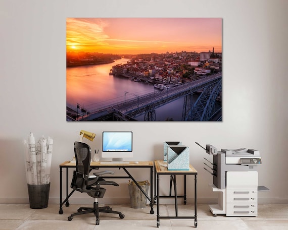 Porto Wall Art, Portugal Cityscape Canvas, Ready to Hang Home Decor