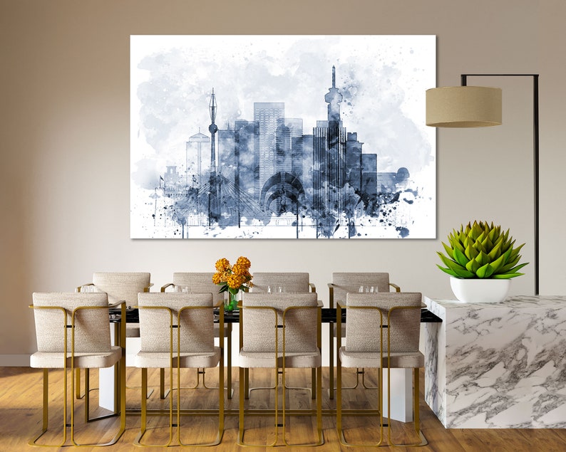 Johannesburg Watercolor Canvas Prints Wall Art Johannesburg Etsy