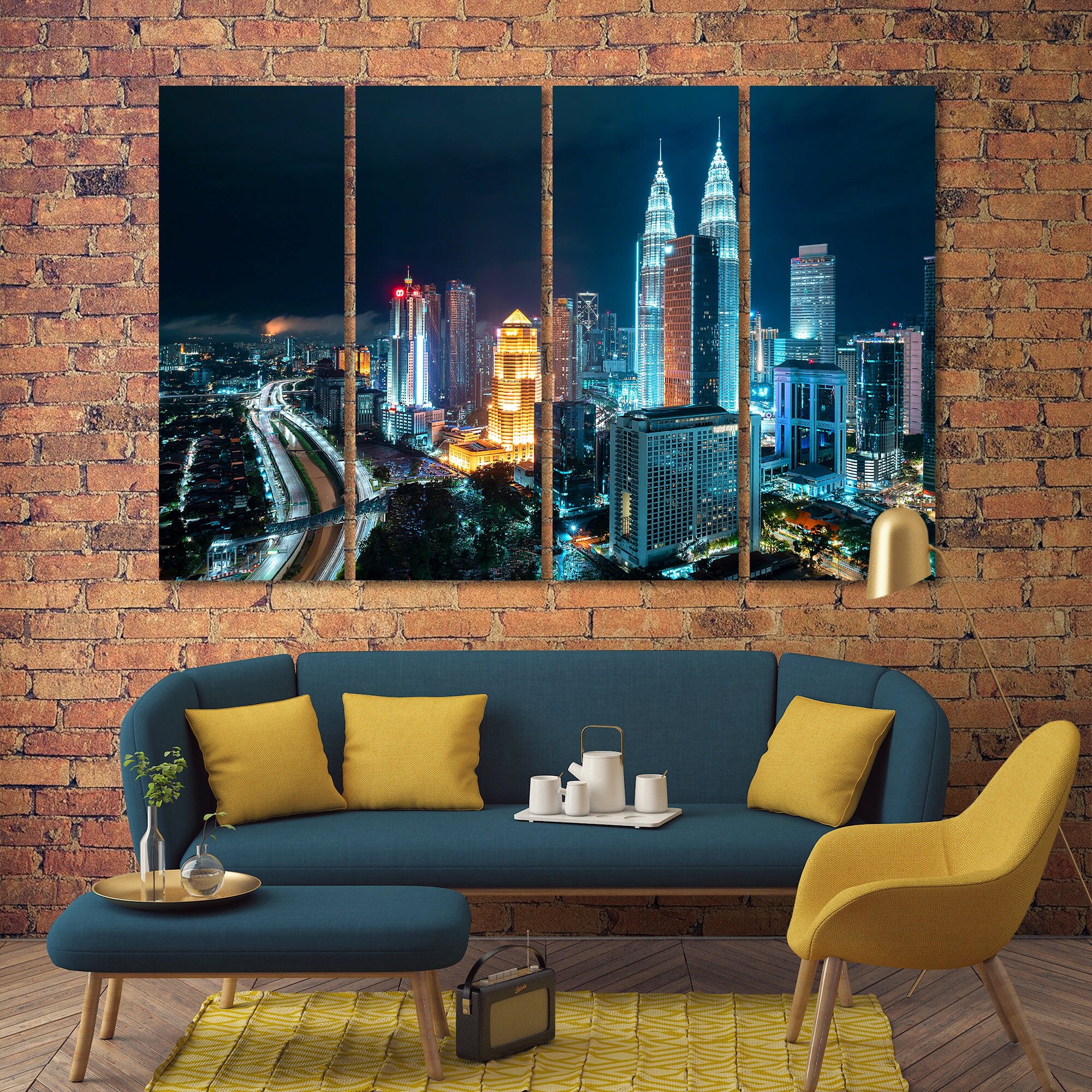 Leinwand-Set von Kuala Lumpur Malaysia Druck Wand-Dekor | Etsy