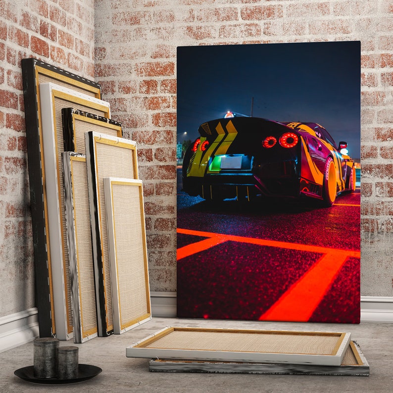 Muscle Car Poster Top Gear Print Wall Art Muscle Car Canvas Etsy