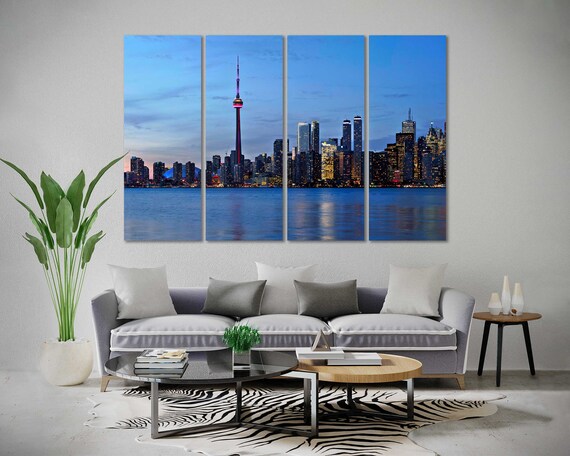 Image showcasing Canvas Set of Toronto City Toronto Print Canvas Toronto - Etsy