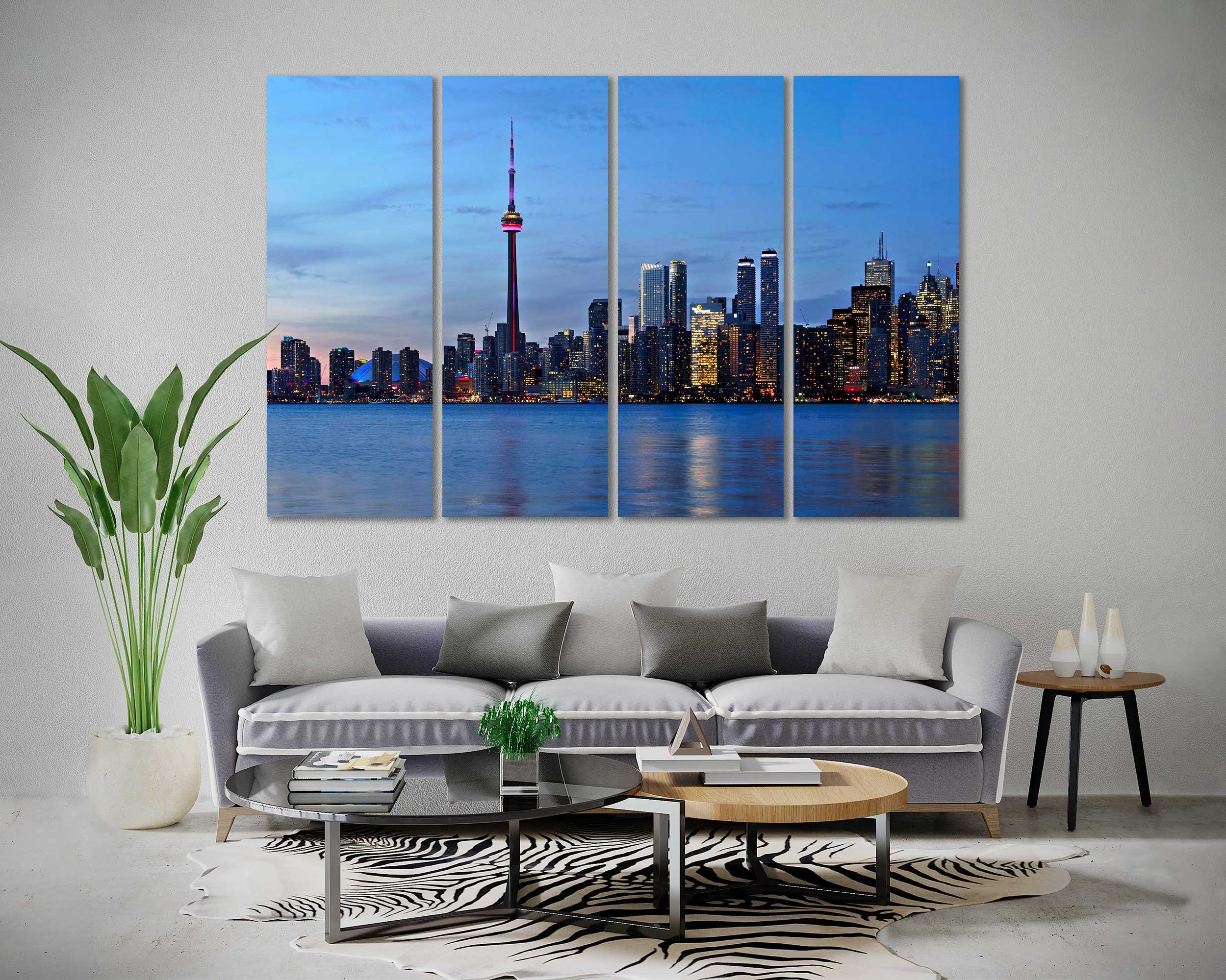 Canvas Set of Toronto City Etsy