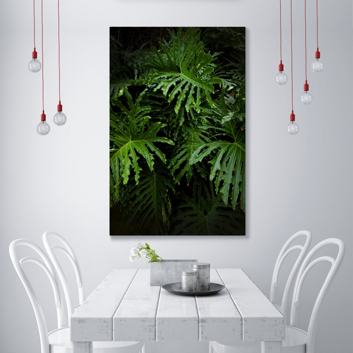 Green Leaves Plant wall art decor ideas Etsy