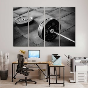 GYM Art for Wall Decor, Fitness Wall Art, Sport Print Canvas, Crossfit Painting on Canvas, Motivational Wall Art, Gym Modern Decor Home