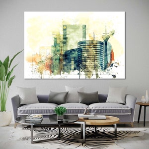 Dusseldorf Living Room Large Wall Art Dusseldorf Bedroom Wall Art Dusseldorf Wall Canvas Art Dusseldorf Modern Wall Decor Canvas Prints