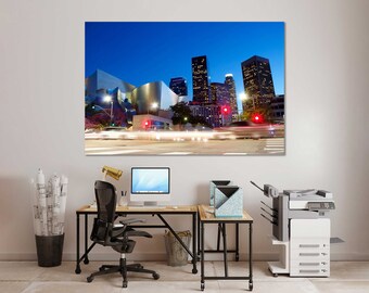 Los Angeles art print on canvas, California home decor, Los Angeles artwork, Los Angeles popular art for interior, Los Angeles artwork