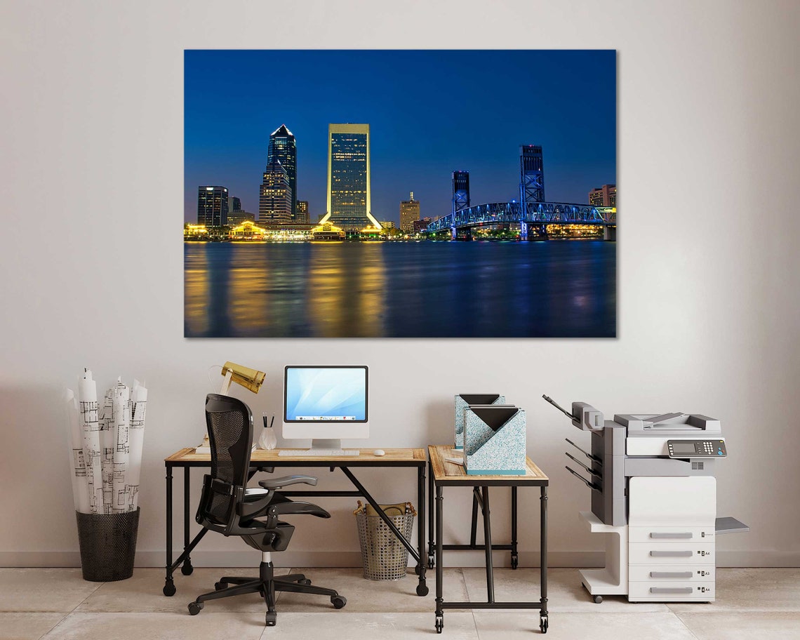 Jacksonville Large Wall Art Sets Jacksonville Florida Wall Etsy