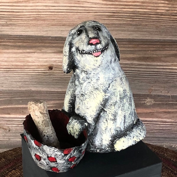 Paper Mache Dog Etsy