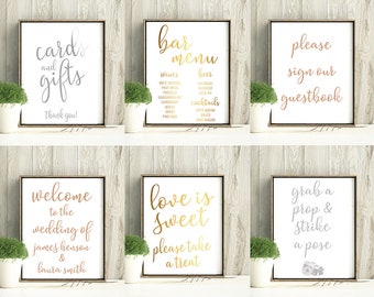 Spirits Foiled Bar Sign Gold Silver Kitchen Print Wall Art Picture Home Decor
