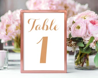 A6 Gold Rose Gold Silver Foil Wedding Table Numbers. Cafe Restaurant Table Number Sign Venue Decor Cards REAL Foil Customisable Personalised