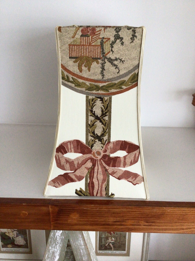 Rechthoekige pagode lampenkap, stof uit de Braquenié collectie afbeelding 4