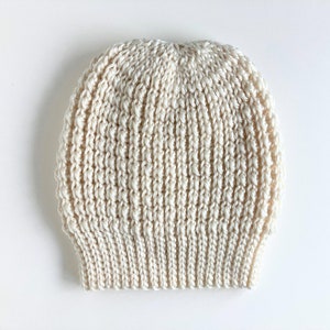 CROCHET PATTERN: hat beanie, modern textured crochet beanie pattern, crochet hat pattern, slouchy beanie - baby, toddler, child, adult sizes