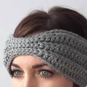 CROCHET PATTERN: Harper Headband - crochet headband pattern, crochet head warmer, crochet ear warmer (baby, toddler, child, adult sizes)