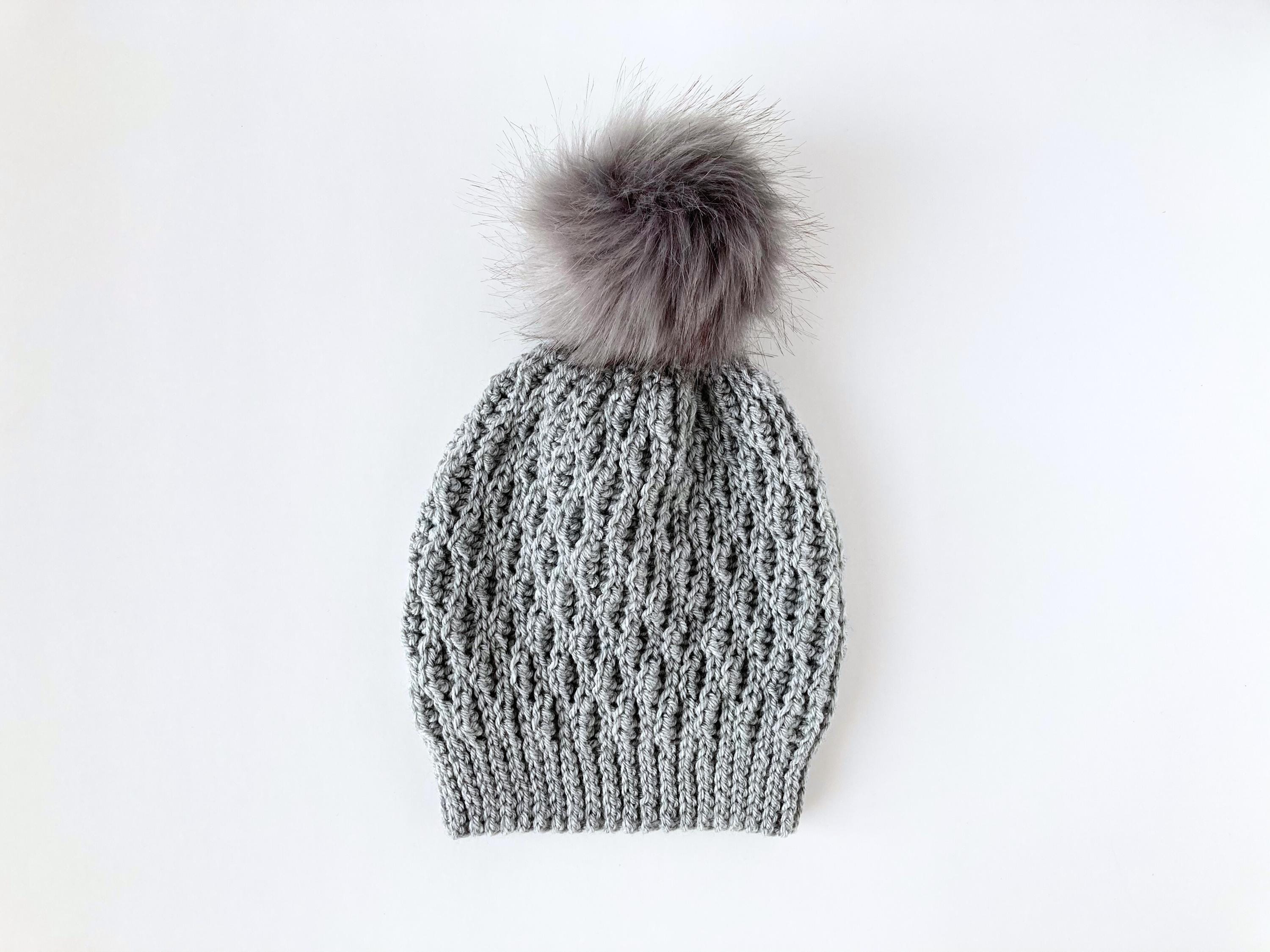 CROCHET PATTERN: Hat, Beanie, Modern Textured Crochet Beanie 