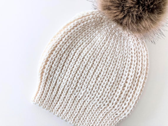 CROCHET PATTERN: easy crochet hat pattern, unisex crochet beanie pattern, knit look ribbed winter hat in baby to adult sizes - PDF download