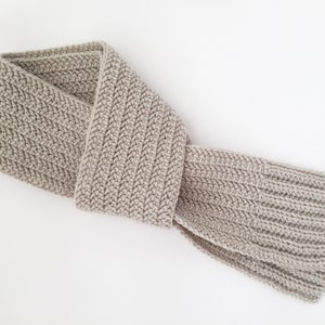 CROCHET PATTERN: Laurel Scarf - crochet scarf, long scarf, classic scarf, open ended scarf (toddler, child, adult sizes)