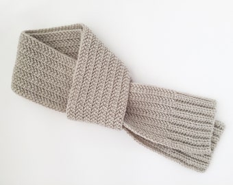 CROCHET PATTERN: Laurel Scarf - crochet scarf, long scarf, classic scarf, open ended scarf (toddler, child, adult sizes)